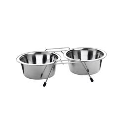 Hunter Raised Feedable Steel Bowls