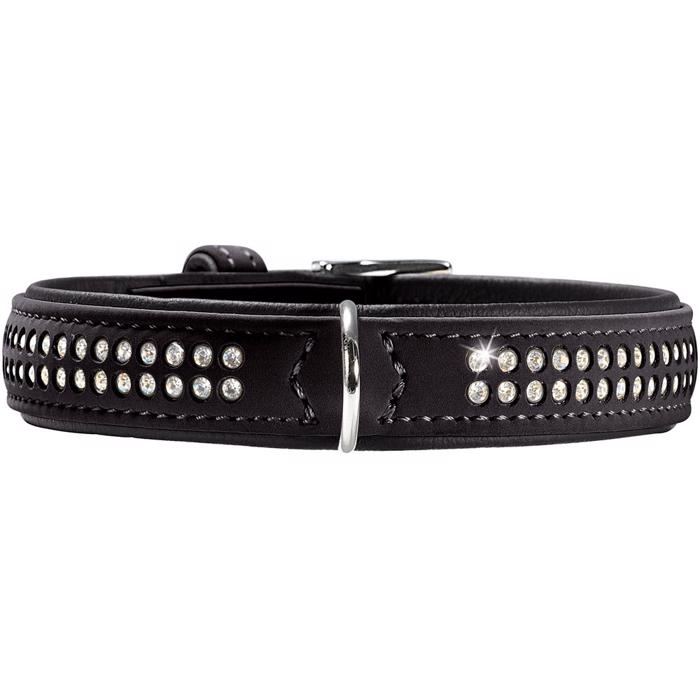 Hunter Halsband Design Softie Deluxe 2 Rader Stenar BLACK