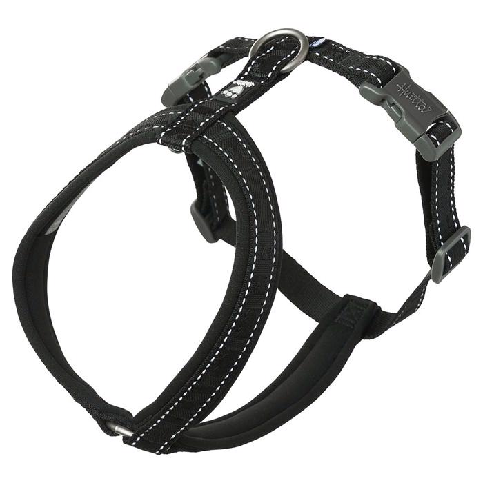 Hurtta Y-Harness Design Casual ECO med neoprenstoppning Raven