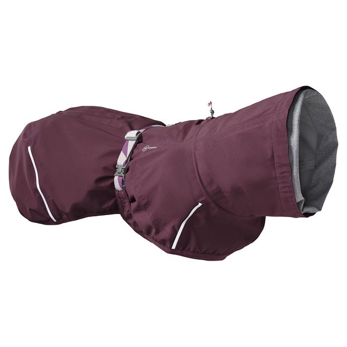 Hurtta ECO Mudventure vattentät hundkappa i färgen Aubergine