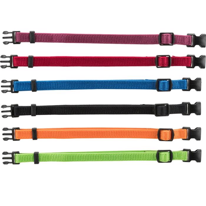 Valphalsband Trixie För ID Märkning av Valpar Black 6 Färger Version 2