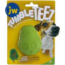 JW Tumble TeeZ Treat Toy Green Godisdispenser För Aktivering Small