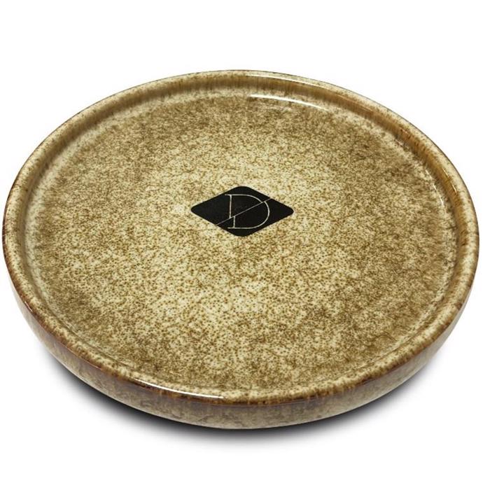 D&D Hundskål Keramisk Design Jaspis Sandsten Platt