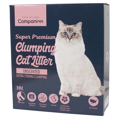 Companion Super Premium Klumpande Kattsand U/duft 10L