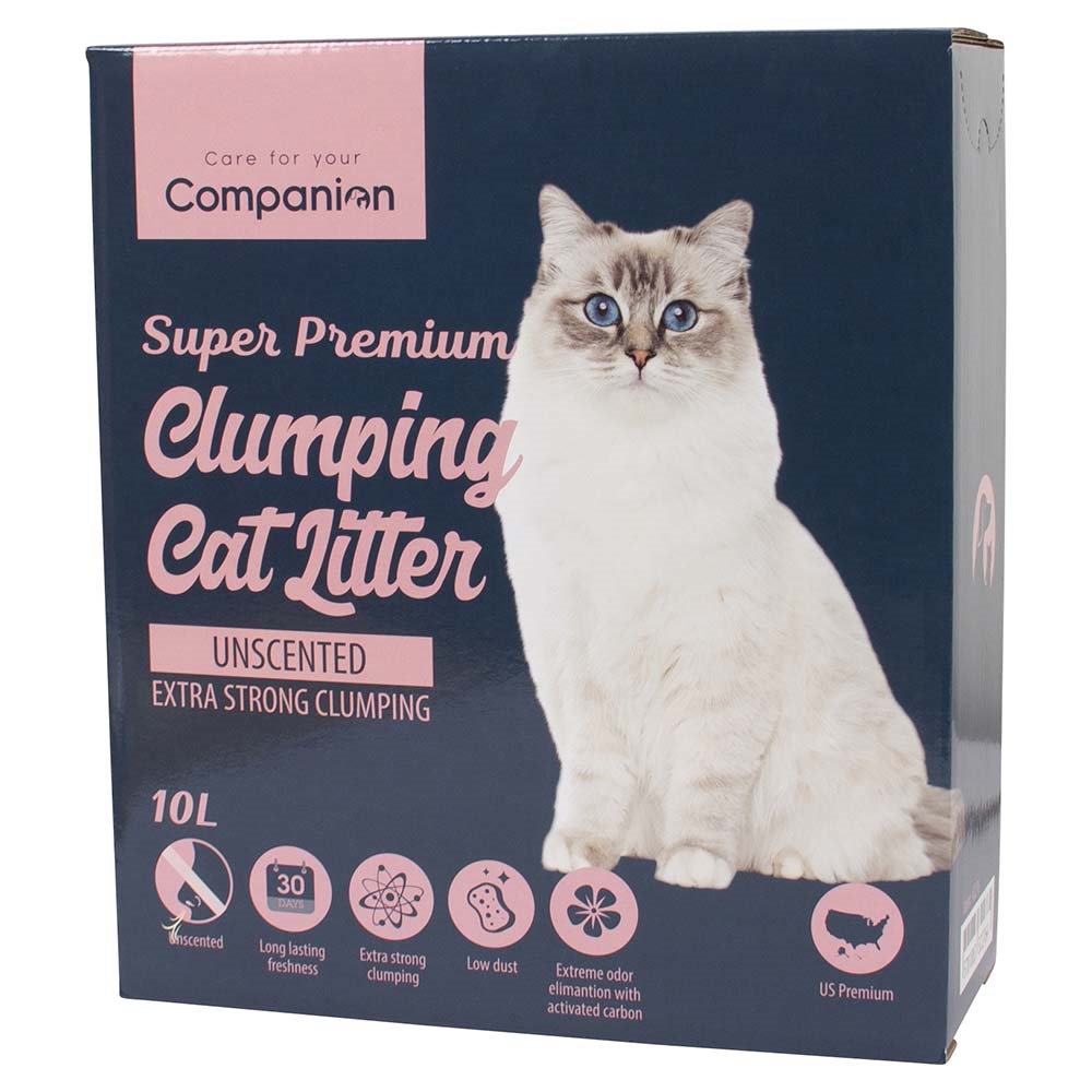 Companion Super Premium Klumpande Kattsand U/duft 10L