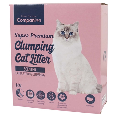 Companion Super Premium Klumpande Kattsand M/doft 10L