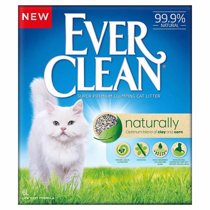 Ever Clean kattsand UTAN Doft Naturligt 6L