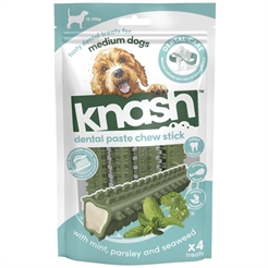 Knash Dental Paste Chew Stick Tandborste Snack Mint MEDIUM