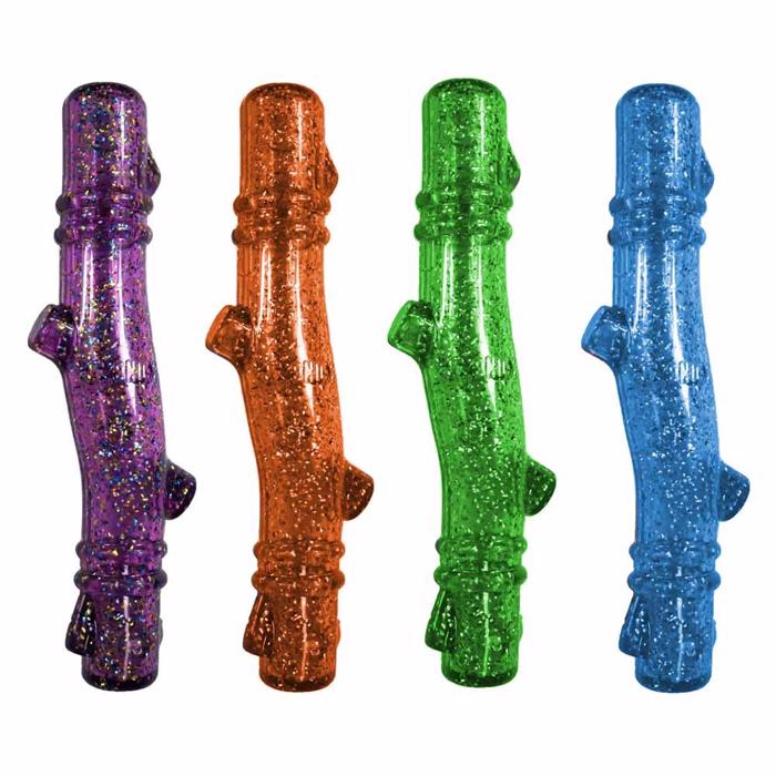 KONG Confetti Squeezz Stick kastleksak med Pip Till hunden