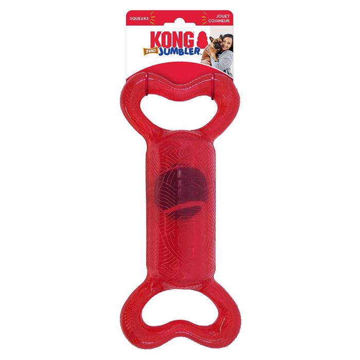 KONG Jumble Tug med Piv och Inner Ball RÖD