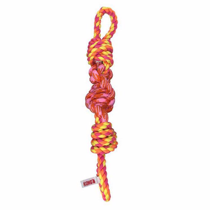 KONG Rep Bunji Rope Toy For Dogs Orange Mix