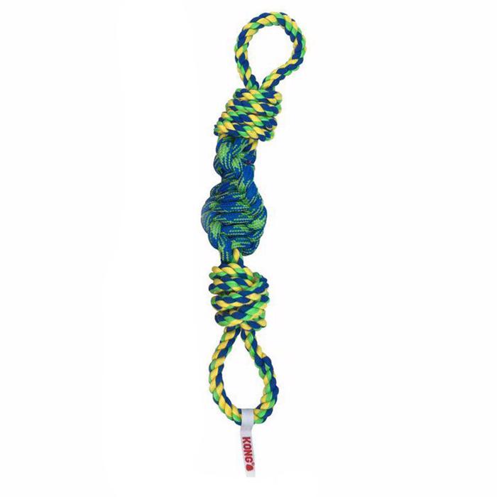 KONG Rope Bunji Repleksak Till Hunden Blågrön Mix