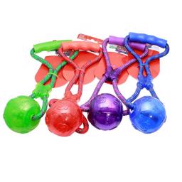 KONG Squeez Ball med handtag i flera färger