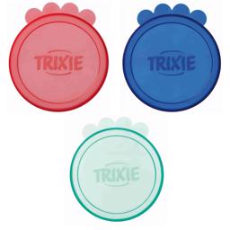 Trixie burklock för vått foder i smarta färger 3-pack Ø7,5cm