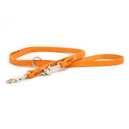 Handsytt CLASSIC Mono Pop hundkoppel i mjukt läder majsgul 200cm