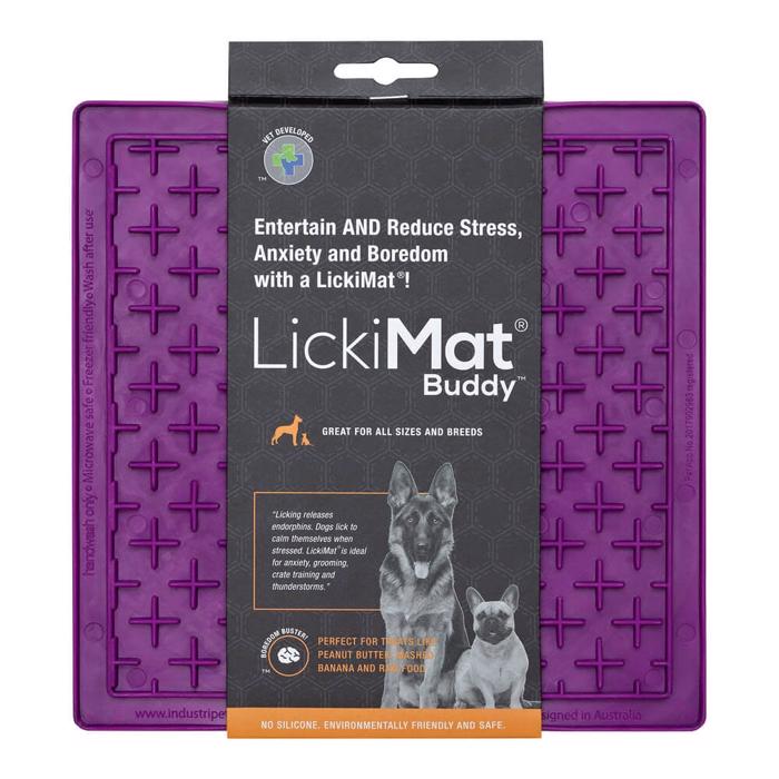 LickiMat BUDDY Silikon Aktivitetsmatta i Färgen LILA