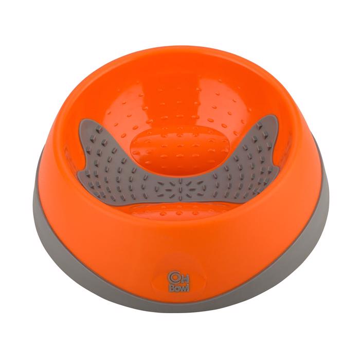 LickiMat OH Bowl Världens första munhygienskål ORANGE
