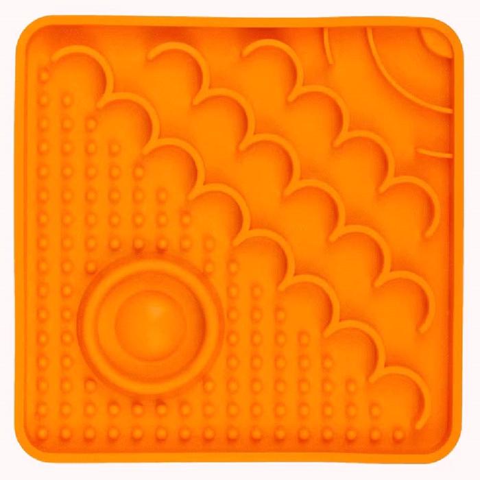 LickiMat CATSTER Silikonaktivitet Lick Mat Orange