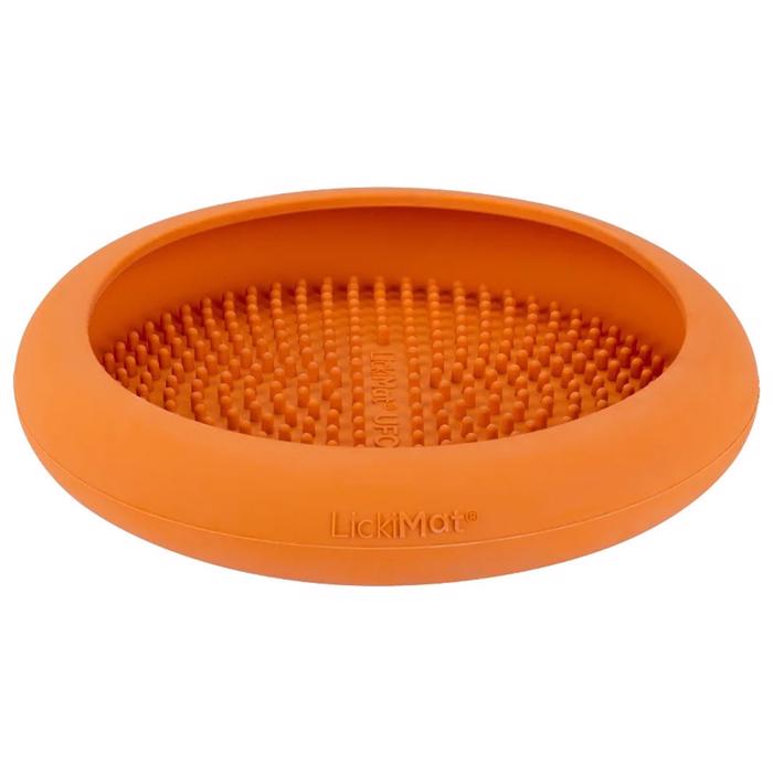 LickiMat No Mess UFO Silikonskål med sugkoppar Orange