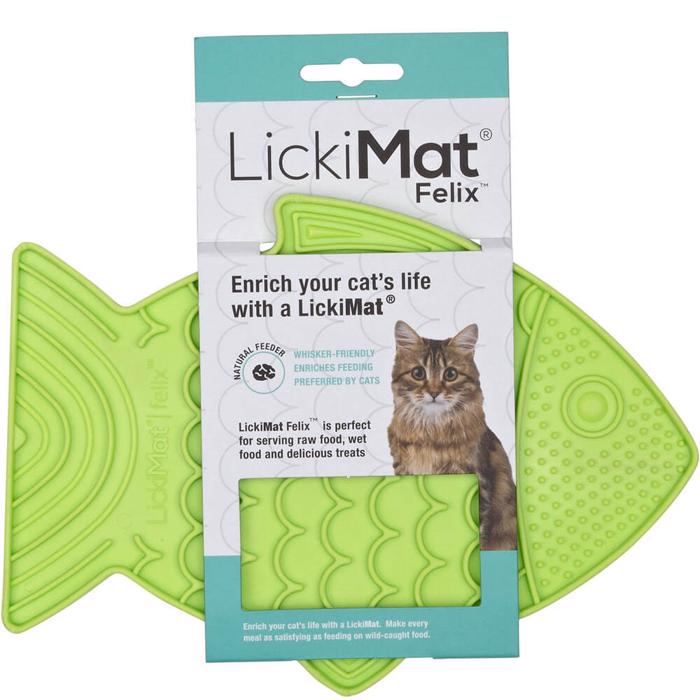 LickiMat CAT FELIX Silikonaktivitet Lick Mat Grön