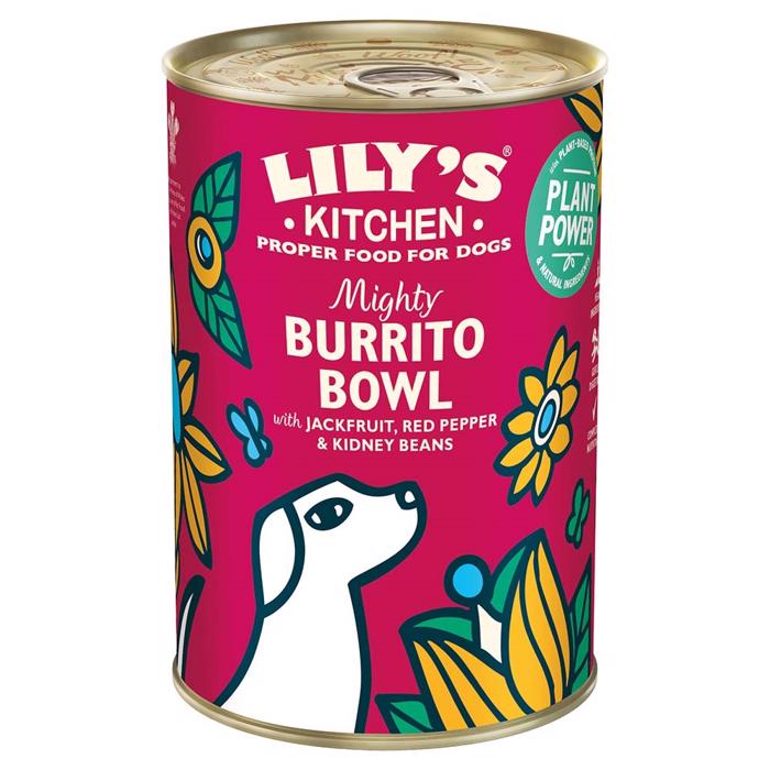 Lily\'s Kitchen Växtbaserad våtfoder för hundar Mighty Burrito Bowl 400g - DATAWARE