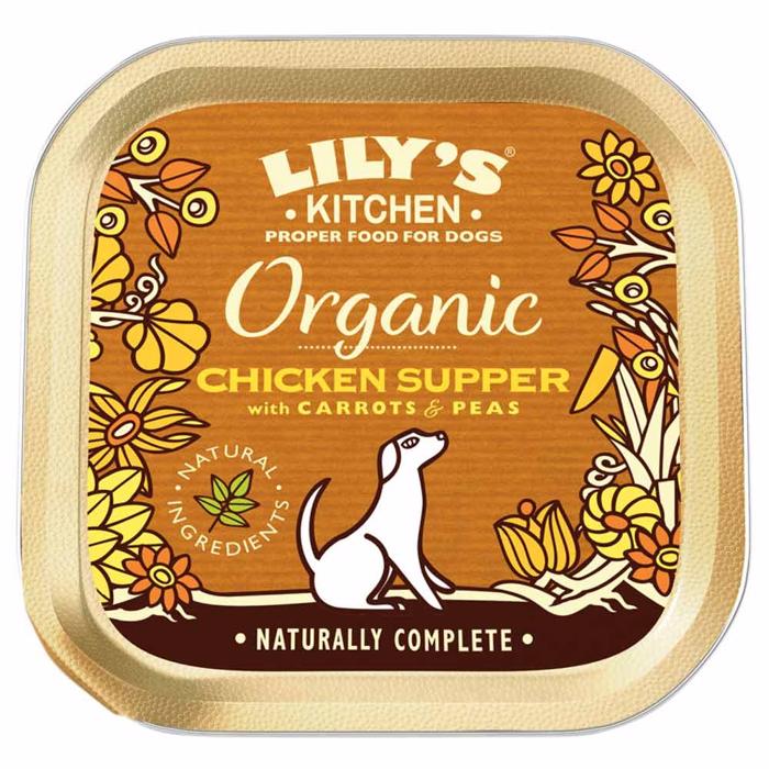 Lily\'s Kitchen Organic Chicken Supper Våtfoder För Vuxna Hundar 150g
