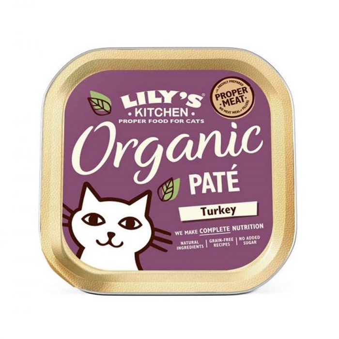 Lily\'s Kitchen ekologisk paté för katter Kalkon 85g