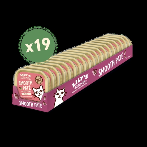 Lily\'s Kitchen Killinge Våtfoder Smooth Paté For Kittens Chicken STORKÖP 19 x 85g