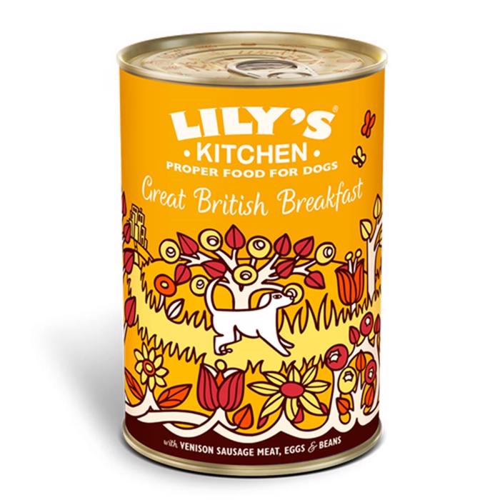 Lily\'s Kitchen våtfoder för vuxna hundar Fantastisk brittisk frukost 400g