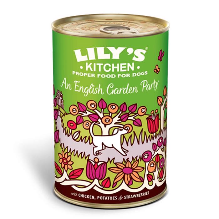 Lily\'s Kitchen Våtmat för vuxna hundar En engelsk trädgårdsparty 400g