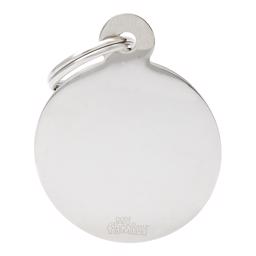 My Family Dog Sign Basic Circle i Chrome