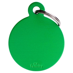 My Family Dog Sign Basic Circle i grönt