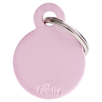 My Family Hundbricka Basic Cirkel i Pink