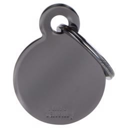 My Family Dog Tag Basic Circle i svart mässing