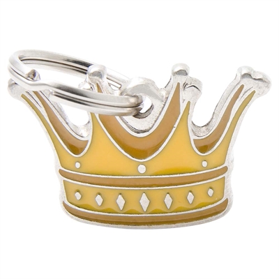 My Family Hundbricka Charms Guld Krona