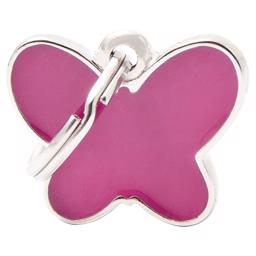 My Family Dog Sign Charms Butterfly Pink