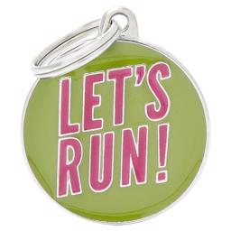 My Family Dog Sign Charms Let's Run