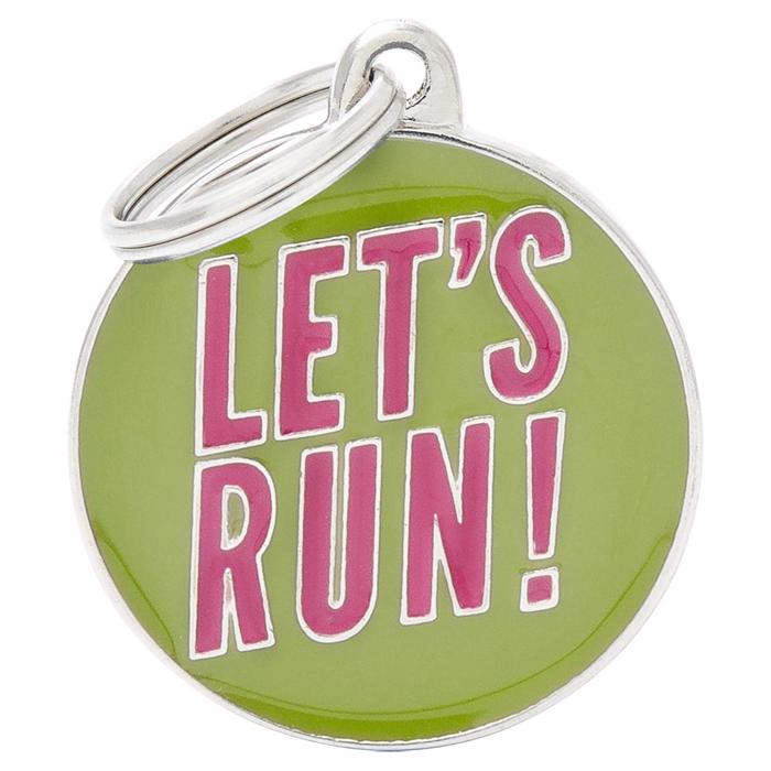 My Family Dog Sign Charms Let\'s Run