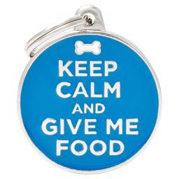 My Family Dog Sign Charms Håll dig lugn och ge mig mat