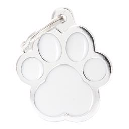 My Family Dog Sign Classic Paw i Vit