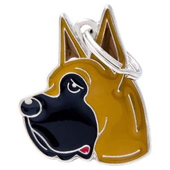 My Family Dog Tag med Great Dane Fawn V1