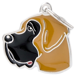My Family Dog Tag med Great Dane Fawn V2