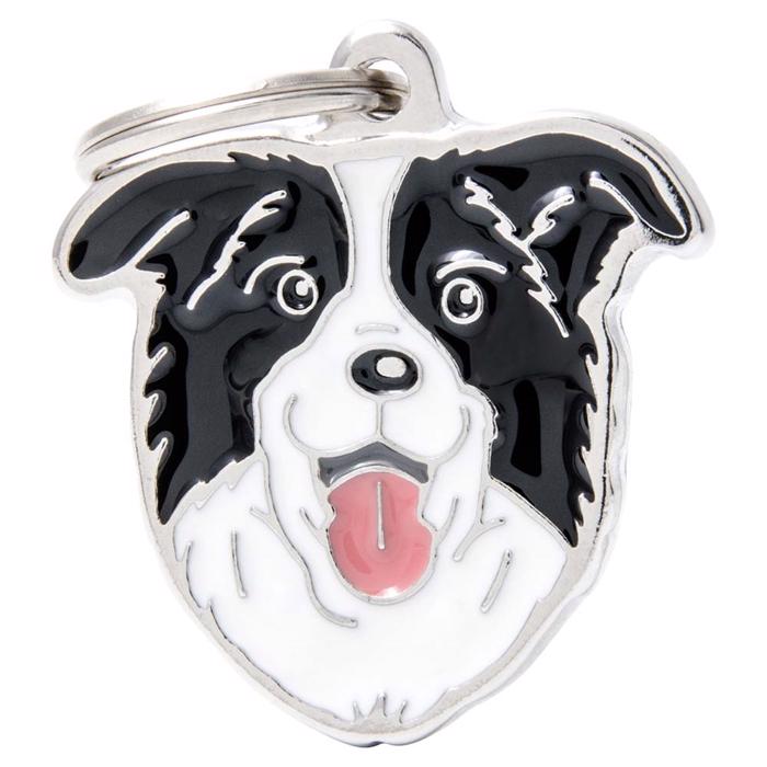 My Family Dog Tag med Border Collie