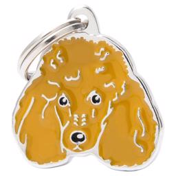 My Family Dog Tag Med Pudel ORANGE