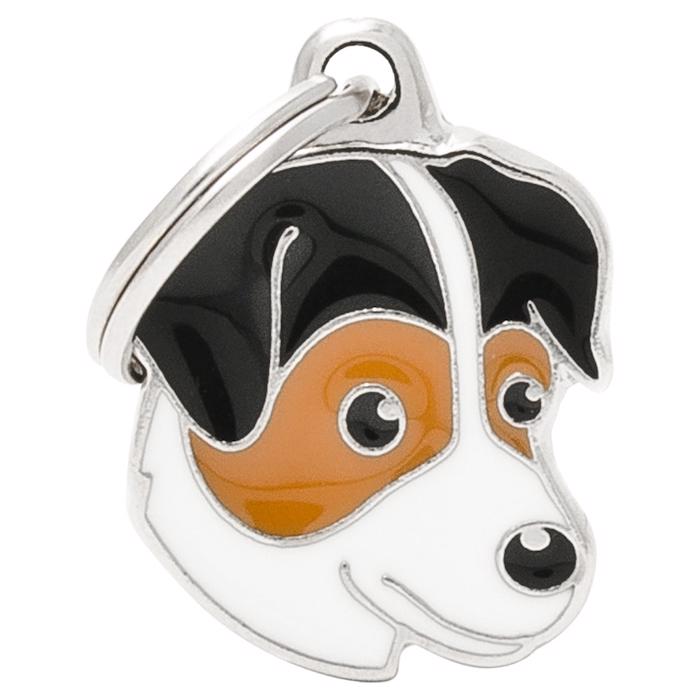 My Family Dog Tag Med Jack Russel Terrier SVART & BRUNT