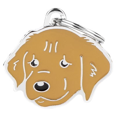 My Family Hundbricka Med Mörk Golden Retriever