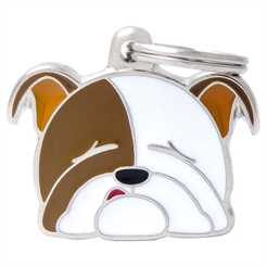 My Family Hundbricka med Engelsk Bulldog