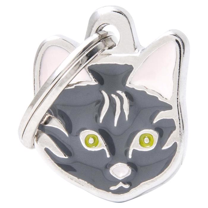 My Family Cat Tag European Shorthair GRÅ