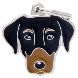 My Family Dog tag med Dobermann