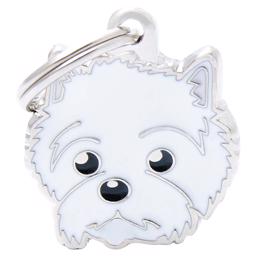 My Family Dog Tag med West Highland Terrier White
